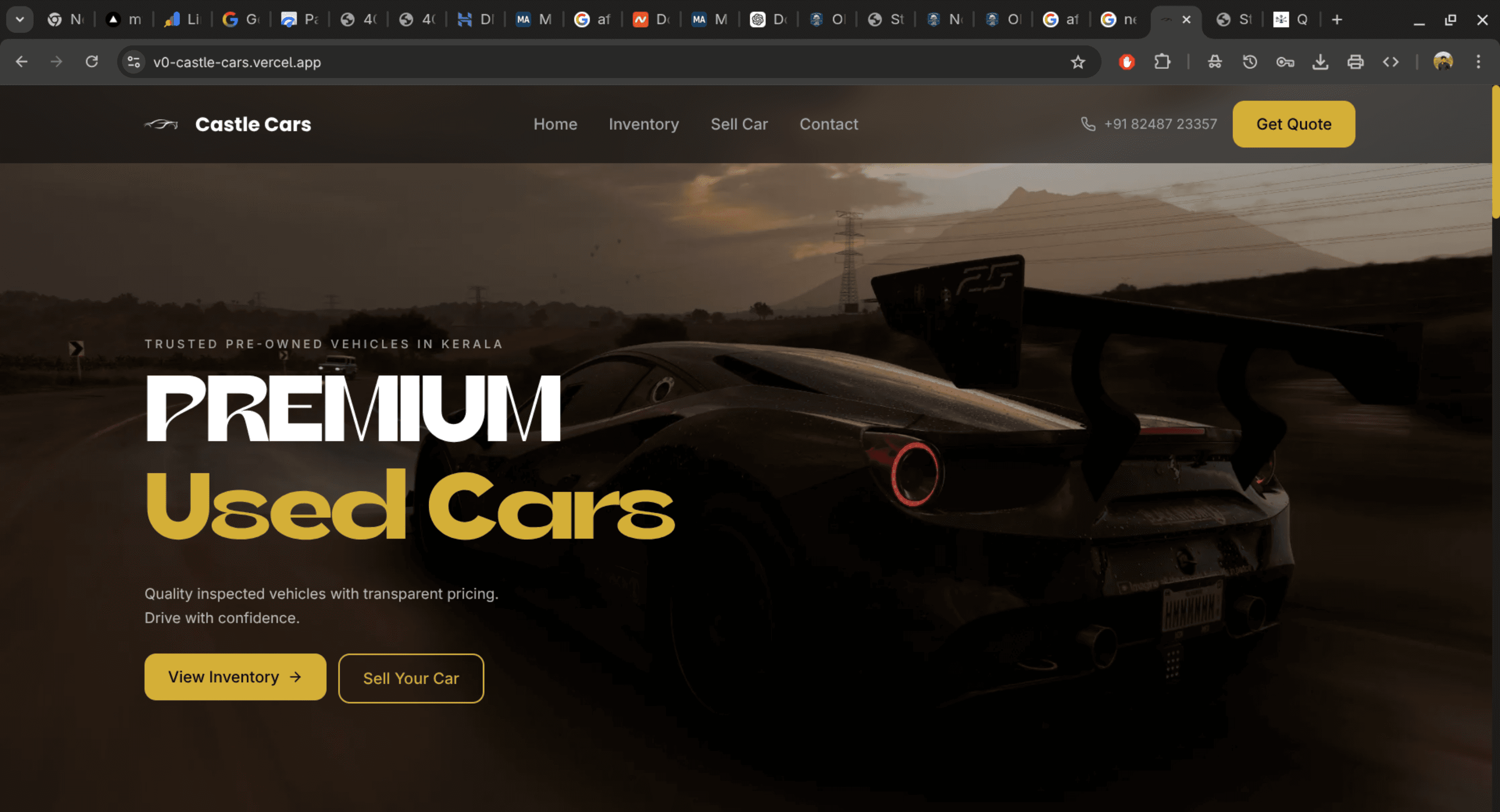 Castle Cars – Vehicle Reseller Platform